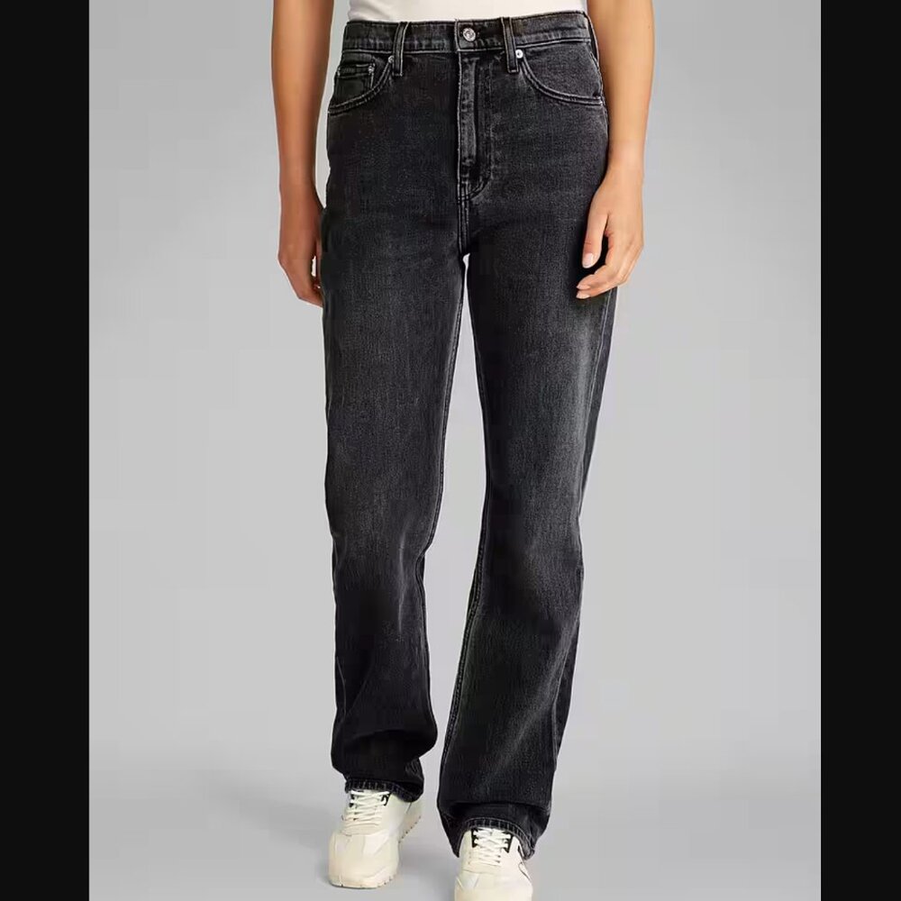 Calvin Klein Jeans - High Rise Straight Leg, Black Wash - Size: 29 - NWT